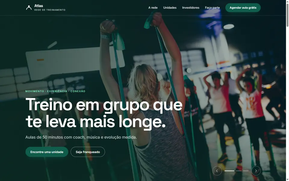 Site de exemplo Atlas