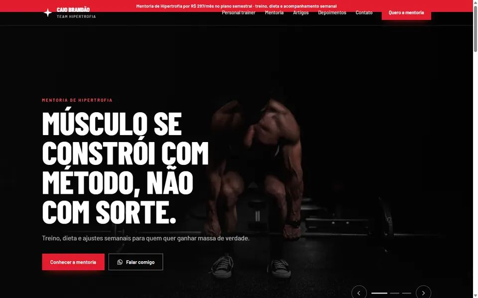 Site de exemplo Caio Brandão