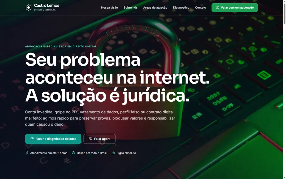 Site de exemplo Castro Lemos