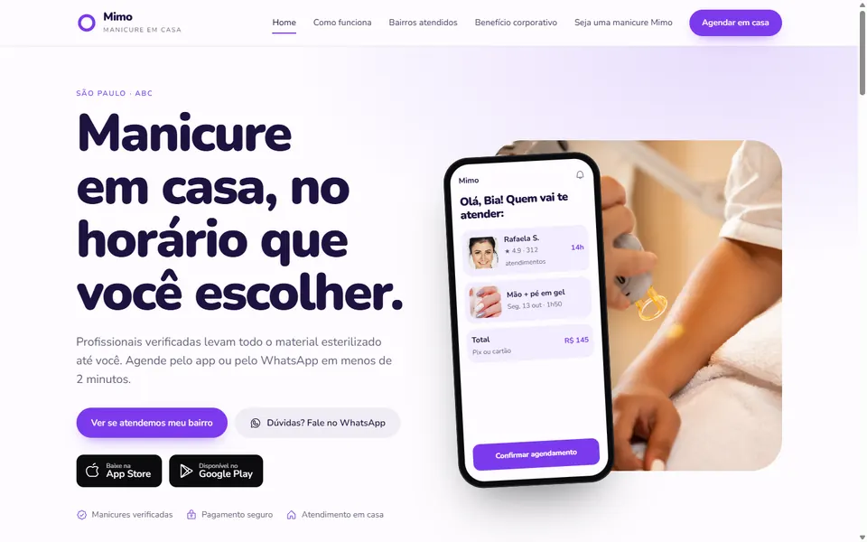 Site de exemplo Mimo