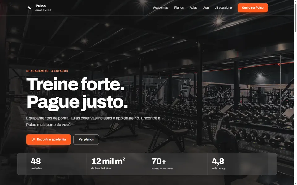 Site de exemplo Pulso