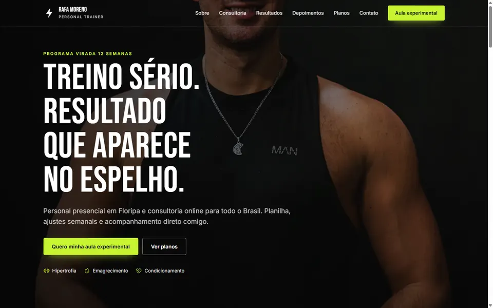 Site de exemplo Rafa Moreno